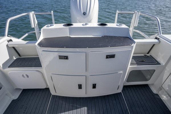 Twin Transom Upgrade with 2 Drawers and Storage Compartments